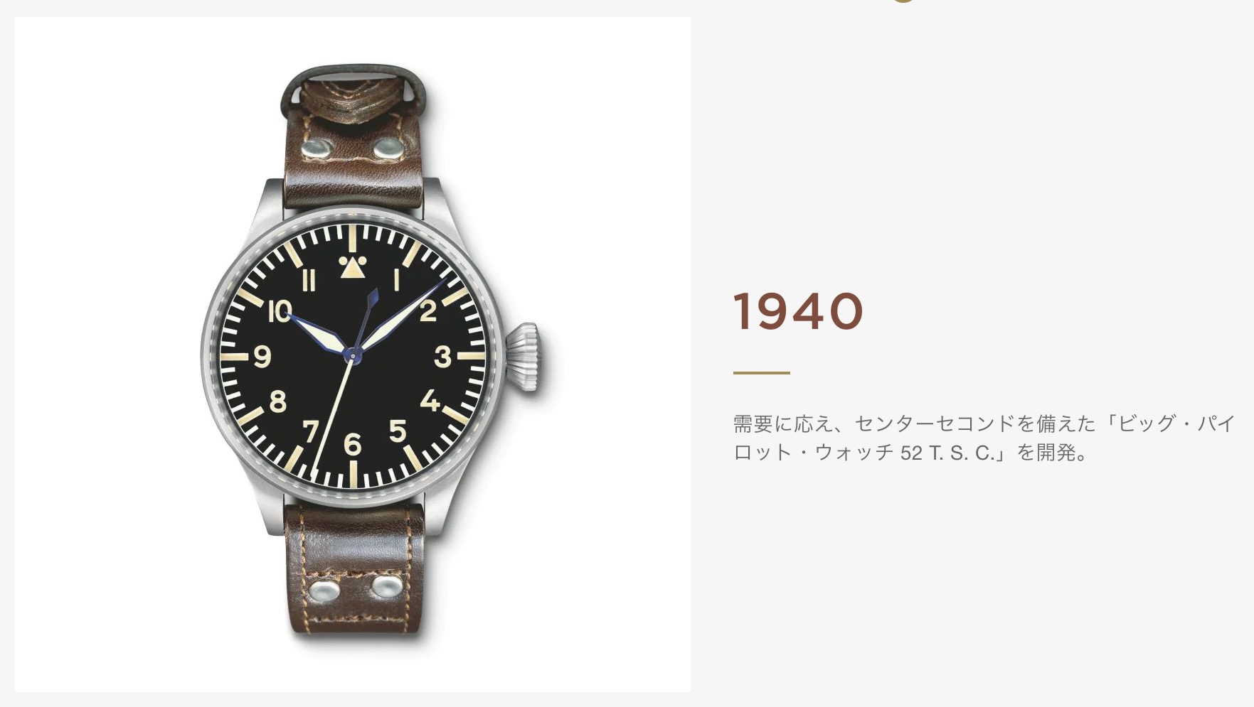 今日のIWCにとって、ビッグパイロットウォッチとはどのような