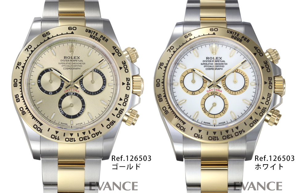 ロレックス デイトナ Ref.126503の色展開