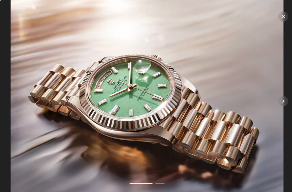 ROLEX新作 エクスクルーシブモデル デイデイト ジュビリーゴールド グリーンアベンチュリン