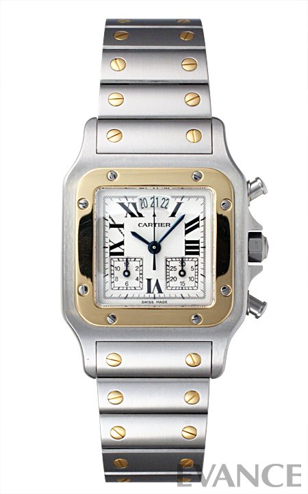 CARTIER カルティエ サントス ガルベ クロノリフレックス