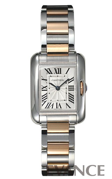 CARTIER カルティエ タンクアングレーズ SM PGコンビ
