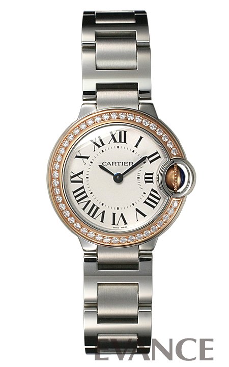CARTIER カルティエ バロンブルー SM PGベゼル