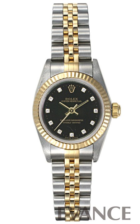 ROLEX ロレックス レディース オイスター パーペチュアル YGコンビ