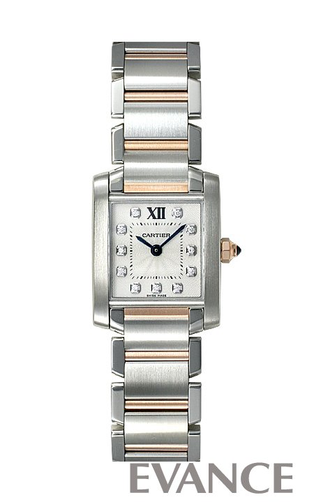 CARTIER カルティエ タンクフランセーズ SM PGコンビ