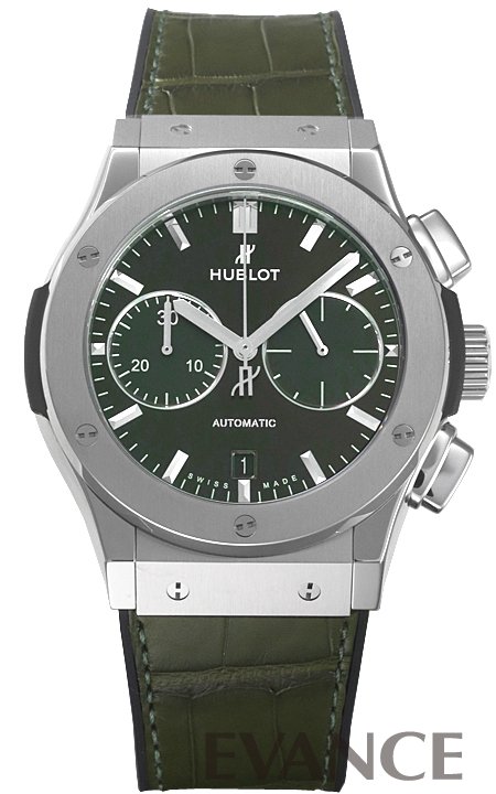 HUBLOT ウブロ クラシック フュージョン クロノグラフ チタニウム グリーン