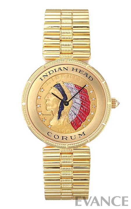CORUM コルム インディアンヘッド コインウォッチ