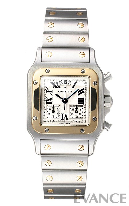 CARTIER カルティエ サントス ガルベ クロノリフレックス
